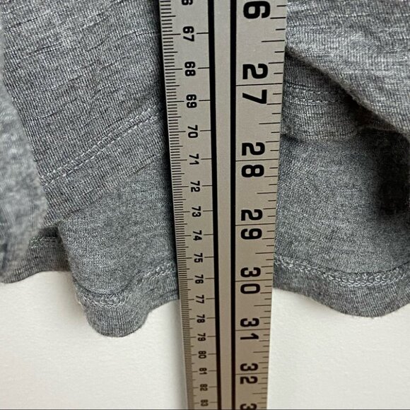 Anthropologie Tie Front Grey Tunic Top Vanessa Viginia Dayla Size Small Boho S - Picture 14 of 16